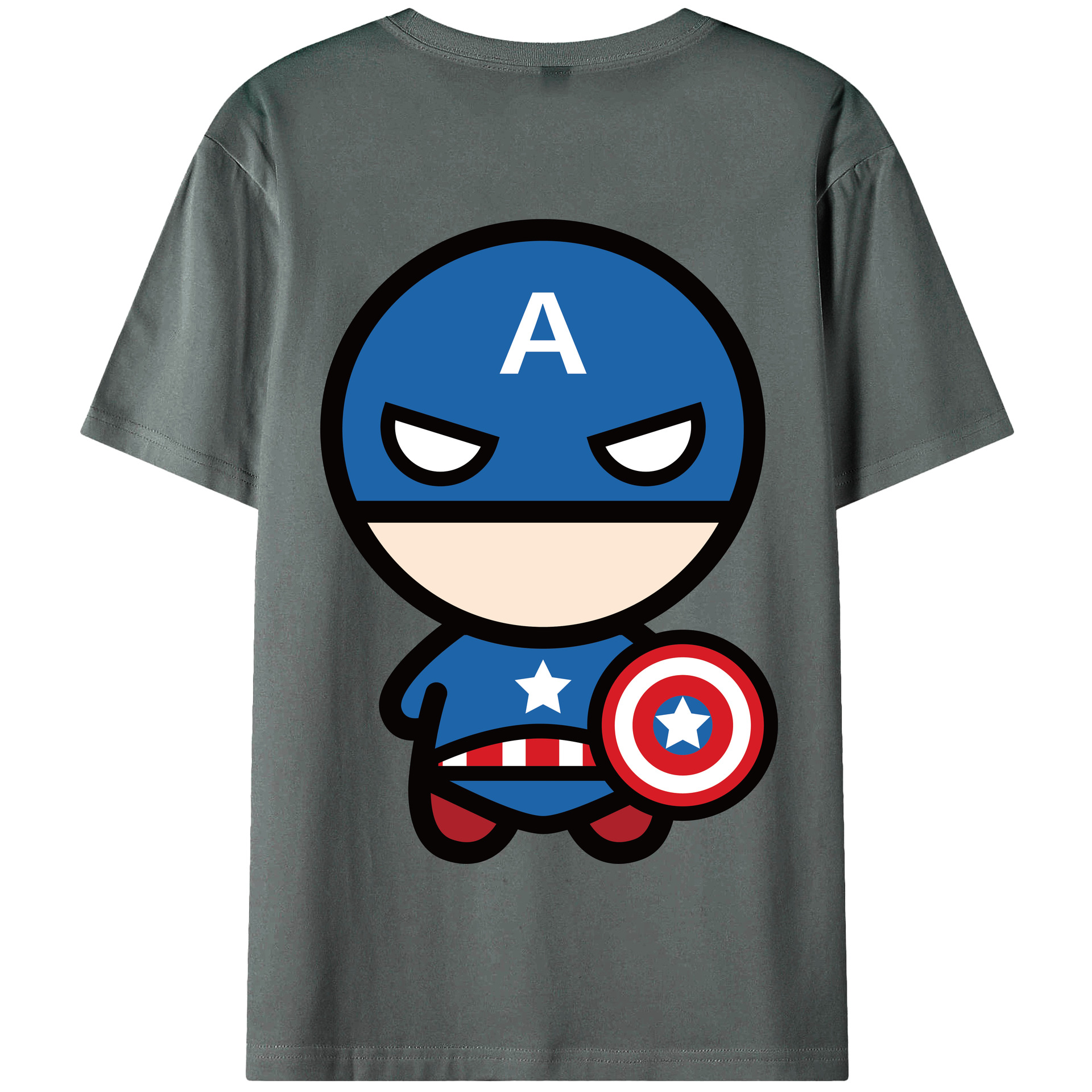 （画像用） アベンジャーズ The Avengers 綿100％半袖Tシャツ（背面プリント）